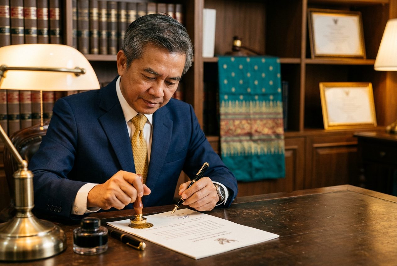 ทนายผู้ทำคำรับรอง Notary Public รับรองเอกสารภาษาไทย