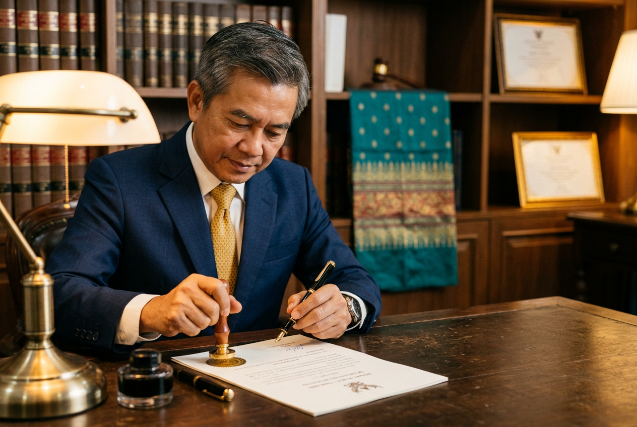 ทนายผู้ทำคำรับรอง Notary Public รับรองเอกสารภาษาไทย